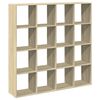 vidaXL Biblioth&egrave;que ch&ecirc;ne sonoma 137,5x29x137,5 cm bois d'ing&eacute;nierie