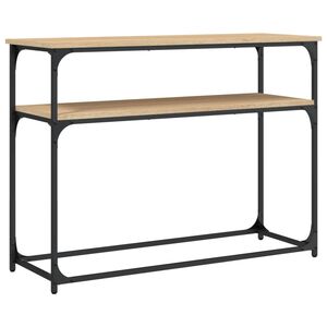 vidaXL Table console ch&ecirc;ne sonoma 100x35,5x75 cm bois d'ing&eacute;nierie