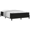 vidaXL Lit &agrave; ressorts avec matelas Noir 140 x 200 cm tissu