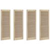 vidaXL Porte de Cabinet 4 pi&egrave;ces Naturel 110 x 2,1 x 39,5 cm