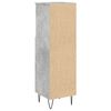 vidaXL Armoire de salle de bain gris b&eacute;ton 30x30x100 cm
