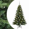 vidaXL Sapin de No&euml;l artificiel avec boules 120 cm 150 LED Blanc chaud