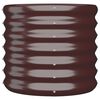 vidaXL Jardinière de jardin Acier galvanisé 40x40x36 cm Marron