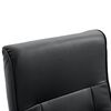 vidaXL Fauteuil de massage Noir Similicuir