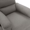 vidaXL Fauteuil de massage inclinable Gris clair Tissu