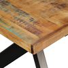 vidaXL Table à manger Bois récupération massif et croix en acier 180cm