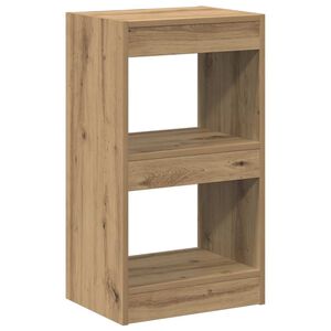 vidaXL Biblioth&egrave;que/S&eacute;parateur de pi&egrave;ce ch&ecirc;ne artisanal 40x30x72 cm