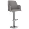 vidaXL Tabourets de bar lot de 2 gris fonc&eacute; tissu