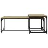 vidaXL Tables basses 2 pcs Chêne sonoma Bois d'ingénierie