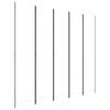 vidaXL Cloison de s&eacute;paration 5 panneaux Blanc 250x220 cm Tissu