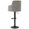 vidaXL Tabourets de bar lot de 2 gris clair velours