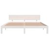 vidaXL Cadre de lit sans matelas blanc 180x200 cm