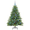 vidaXL Sapin de No&euml;l artificiel avec 150 LED Vert 150 cm PE et PVC