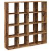 vidaXL Biblioth&egrave;que vieux bois 137,5x29x137,5 cm bois d'ing&eacute;nierie