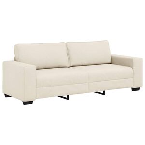 vidaXL | Canap&eacute; | avec coussin avec oreiller Beige 221 x 77 x 82 cm Lin