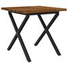 vidaXL Table &agrave; manger en bord vivant 80 x 80 x 75 cm