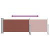 vidaXL Auvent lat&eacute;ral r&eacute;tractable de patio 80x300 cm Marron