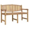 vidaXL Banc de jardin 149,5x60x90 cm bois de teck solide