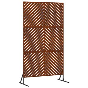 vidaXL &Eacute;cran de confidentialit&eacute; 100 x 50 x 180 cm Acier patin&eacute; Rouill&eacute;
