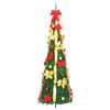 vidaXL Sapin de No&euml;l artificiel escamotable 200 LED vert 210 cm