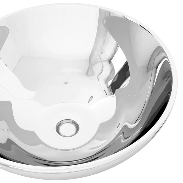 vidaXL Lavabo 32,5 x 14 cm C&eacute;ramique Argent&eacute;