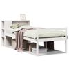 vidaXL Lit biblioth&egrave;que sans matelas blanc 75x190cm bois de pin massif