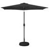 vidaXL Parasol de jardin avec lumi&egrave;res LED et base 2,7 x 2,7 m