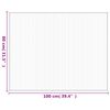 vidaXL Tapis rectangulaire naturel clair 80x100 cm bambou