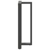 vidaXL Pieds de table de bar en T, 2 pi&egrave;ces, anthracite, 60 x 35 x (110-111) cm, acier