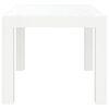 vidaXL Table de jardin blanc 59x47x40 cm PP
