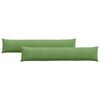 vidaXL Coussins de canap&eacute; 2 pcs Vert clair 200 x 40 cm