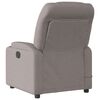 vidaXL Fauteuil de massage inclinable &eacute;lectrique Taupe Tissu