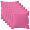 vidaXL Housse de coussin 6 pc HOUTEN Rose 60 x 60 cm Polyester