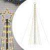 vidaXL Sapin de No&euml;l &agrave; LED avec piquets 1534 LED blanc chaud 500 cm
