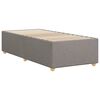 vidaXL Cadre de lit sans matelas taupe 100x200 cm tissu
