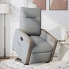 vidaXL Fauteuil inclinable &eacute;lectrique gris clair tissu