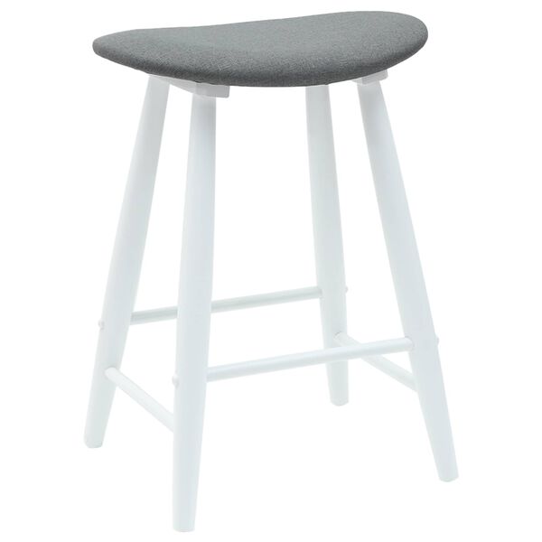 vidaXL Chaises de salle &agrave; manger 2 pcs Blanc 46 x 37 x 63 cm