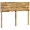 vidaXL T&ecirc;te de lit en bois brut ROSTOCK Blanc 160 cm