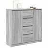 vidaXL Buffet et tiroirs sonoma gris 100,5x35x98,5cm bois d'ing&eacute;nierie