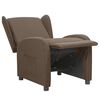 vidaXL Fauteuil inclinable Taupe Tissu