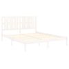 vidaXL Cadre de lit sans matelas blanc 160x200 cm bois de pin massif