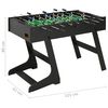 vidaXL Table de football pliante 121 x 61 x 80 cm Noir