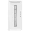 vidaXL Porte Frontale Blanc PVC