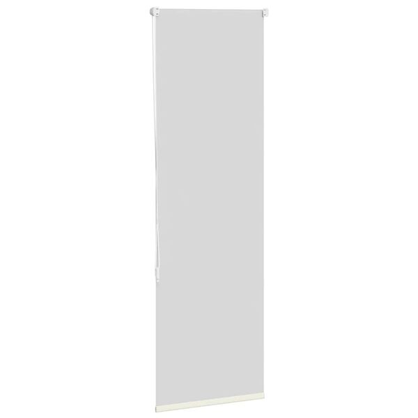 vidaXL Store enrouleur occultant blanc cass&eacute; 45x175cm largeur du tissu