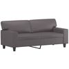 vidaXL Canap&eacute; &agrave; 2 places Gris 140 cm Similicuir