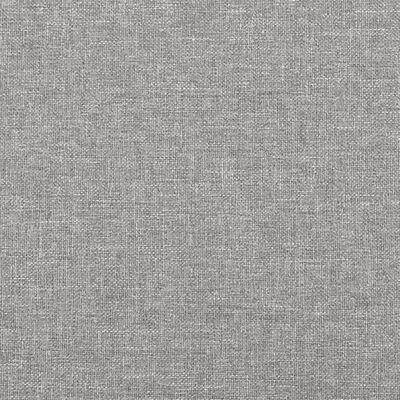 vidaXL Cadre de lit sans matelas gris clair 200x200 cm tissu