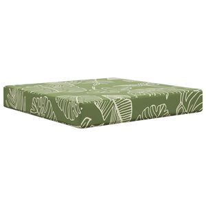 vidaXL Coussin de canap&eacute; d'ext&eacute;rieur Mod&egrave;le feuille 60 x 60 x 8 cm