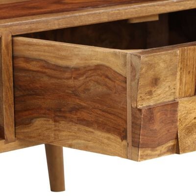 vidaXL Table basse Bois massif avec finition miel 110x50x37 cm