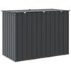 vidaXL Bo&icirc;te de Rangement de Jardin Noir 151,5 x 82 x 110,5 cm Acier