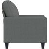 vidaXL Fauteuil Gris foncé 60 cm Tissu